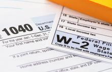 Tax Form 1040 and W-2 West Financial Services