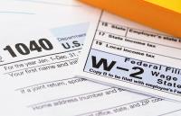 Tax Form 1040 and W-2 West Financial Services