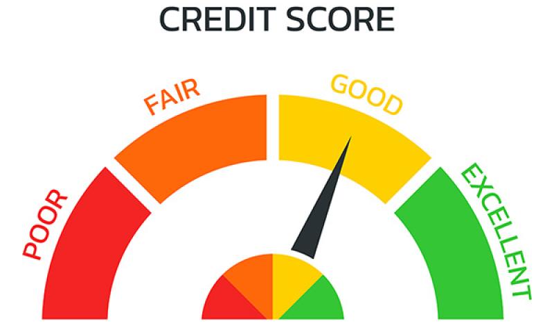 Credit score graph. West Financial Services.