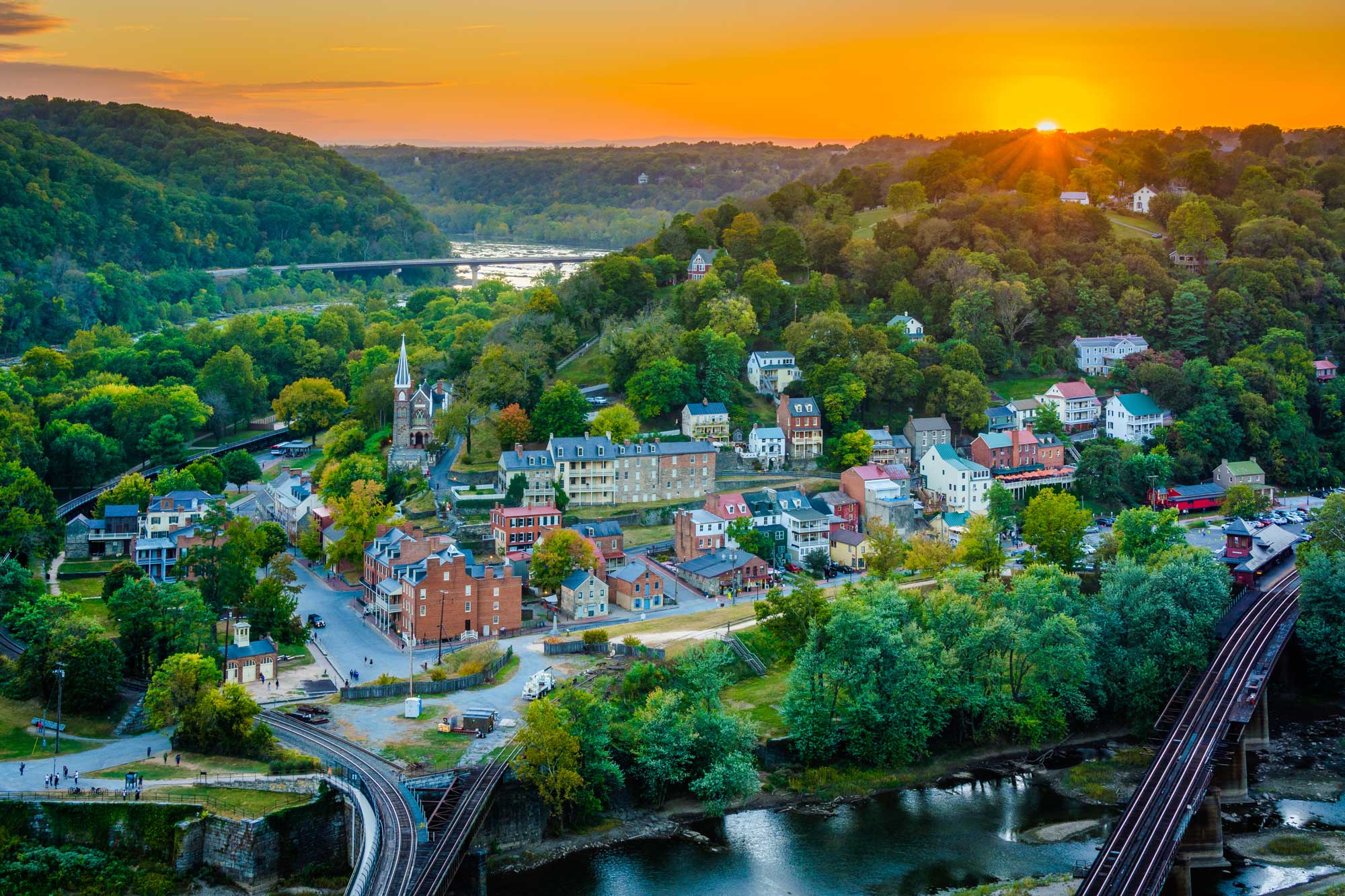 a charming town in a valley in VA